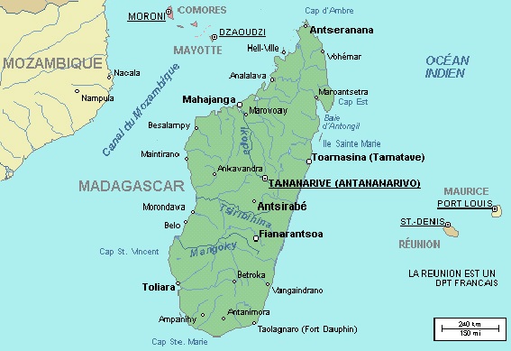 Carte Madagascar