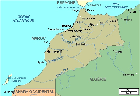 Carte Maroc