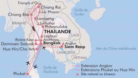 Circuit Visage de THAILANDE